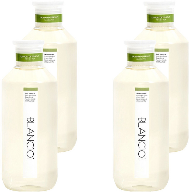 블랑101 유아 세탁 세제 세이지가든, 1L, 4개