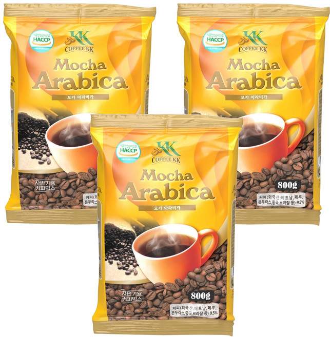커피케이케이 모카 아라비카 자판기용 커피믹스, 800g, 1개입, 3개