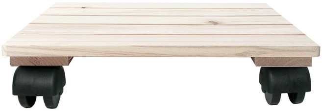 플라팜 편백 이동식 화분 받침대 12T, 1개