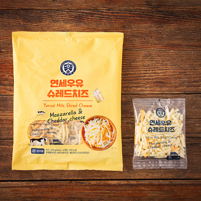 연세우유 슈레드치즈, 60g, 4개입, 1개
