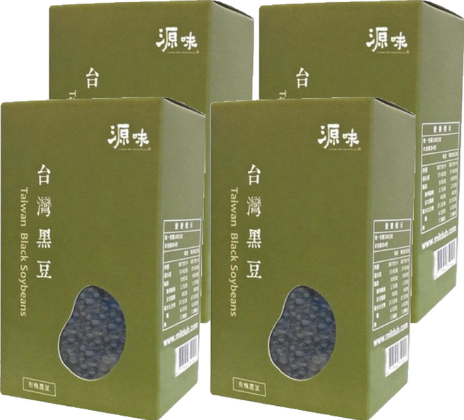台灣源味本舖 台灣有機黑豆, 400g, 4盒