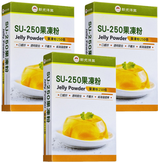 新光洋菜 SU-250果凍粉, 50g, 3盒