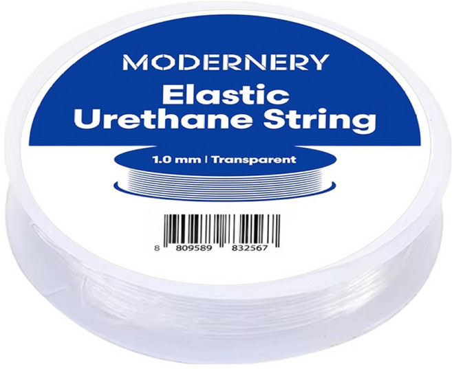 모더너리 DIY 비즈공예 재료 고탄성 우레탄 줄 1mm, 투명, 1개