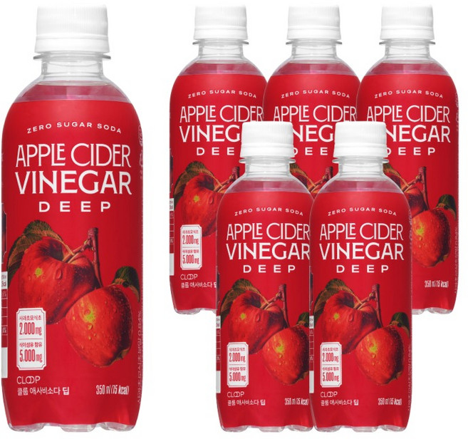 클룹 애사비소다 딥, 350ml, 6개