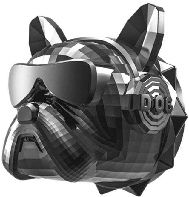 도그독 3세대 고급 프렌치불독 차량용 방향제 메탈릭블랙, 1개, 미드썸머나잇