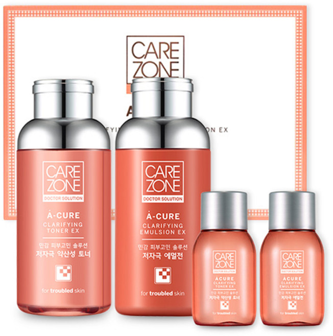 케어존 닥터 솔루션 R아큐어 토너 + 에멀젼 2종 세트, 1세트
