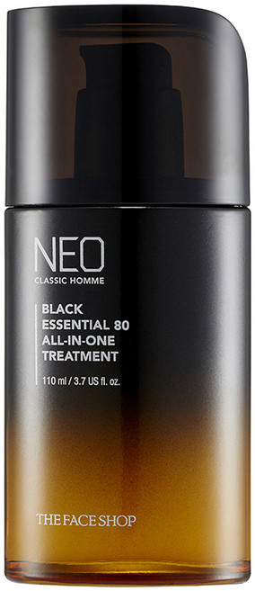 더페이스샵 네오 클래식 옴므 블랙 에센셜 80 올인원 트리트먼트, 110ml, 1개