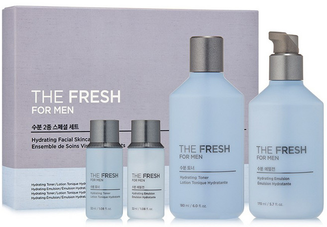더페이스샵 더프레시 포맨 수분 2종 스페셜 세트, 1세트