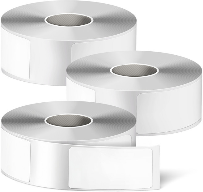 탐사 미니 시리즈 네임스티커 라벨 프린터용 라벨지 화이트 200매 14 x 30 mm, 3개, 200칸