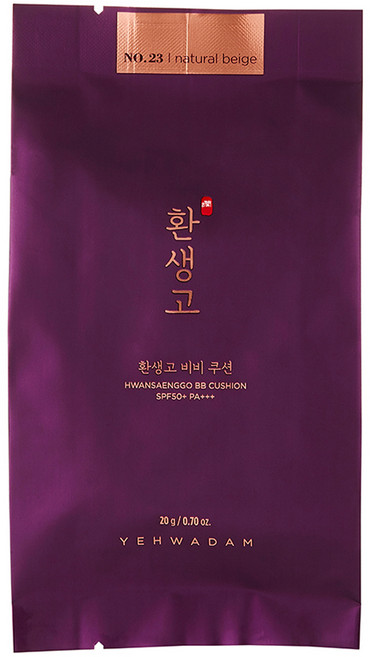 예화담 환생고 비비 쿠션 SPF50+ PA+++ 20g 리필, 23호 내추럴베이지, 1개