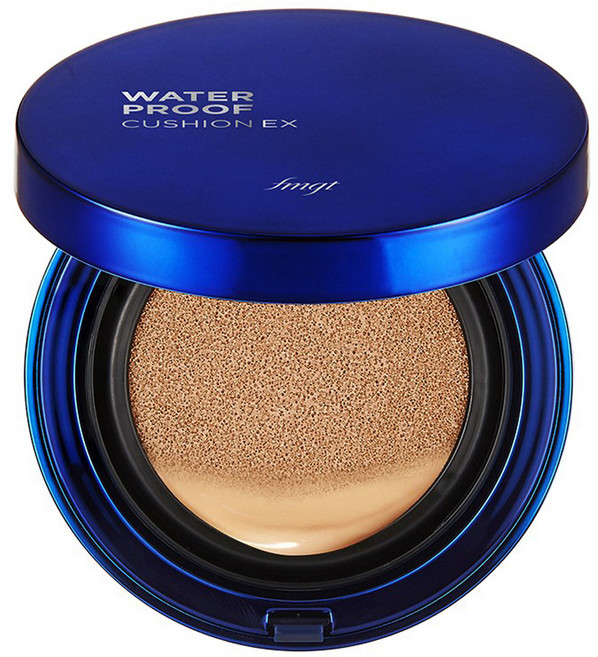 더페이스샵 워터프루프 이엑스 쿠션파운데이션 15g, V201 애프리콧 베이지, 1개