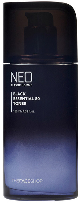 더 페이스샵 네오 클래식옴므 블랙 에센셜 80 토너, 130ml, 1개