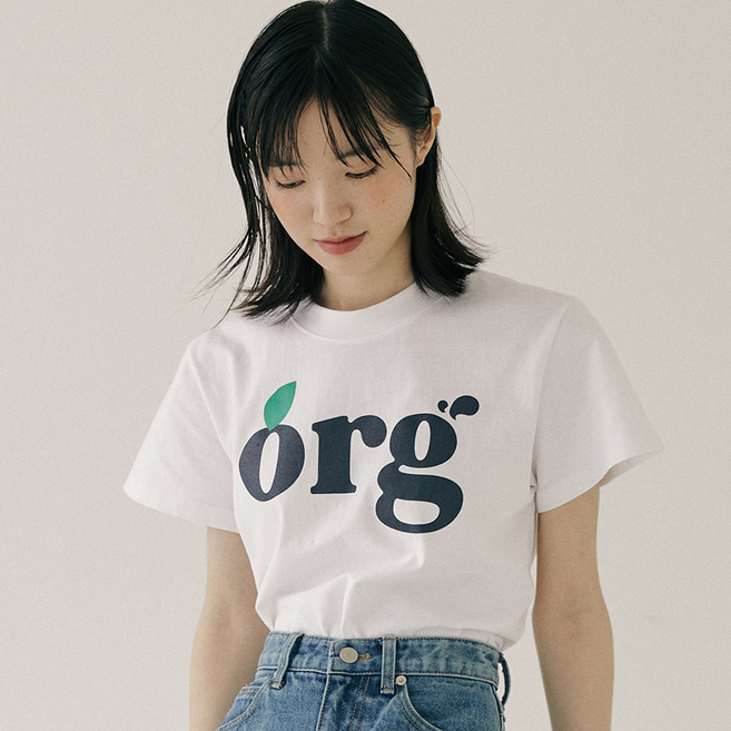 리올그 여성용 ORG PRINTING 반팔 티셔츠