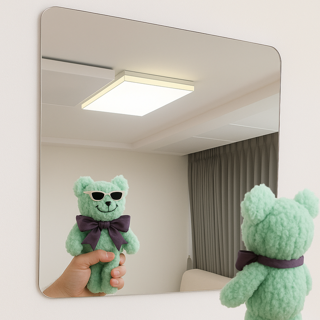 비타벨로 벽에 붙이는 아크릴 거울, 사각형