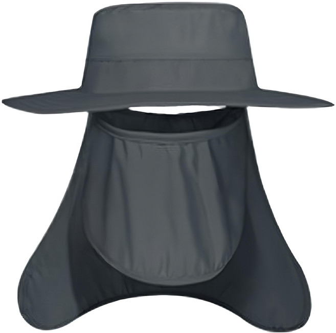 捷華 可拆卸防曬帽, 灰色