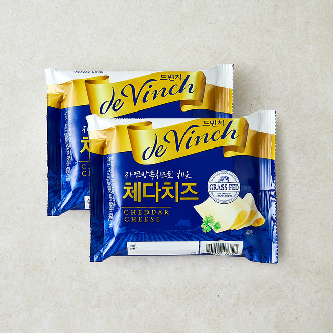 남양유업 드빈치 자연방목 체다 슬라이스 치즈, 17g, 10개입, 2개