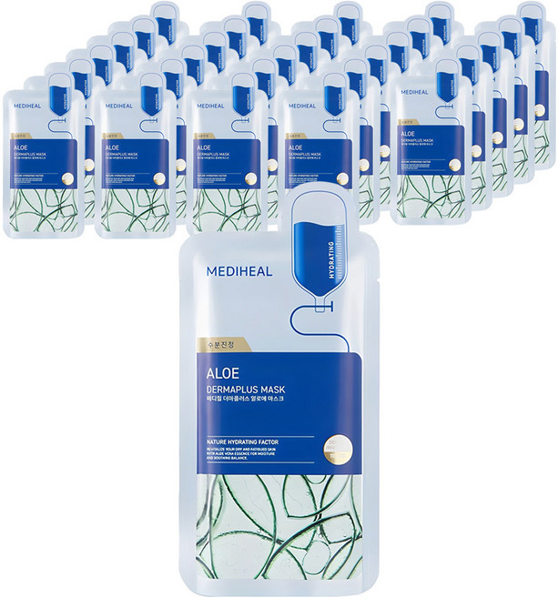 메디힐 더마플러스 알로에 마스크, 10개입, 6개