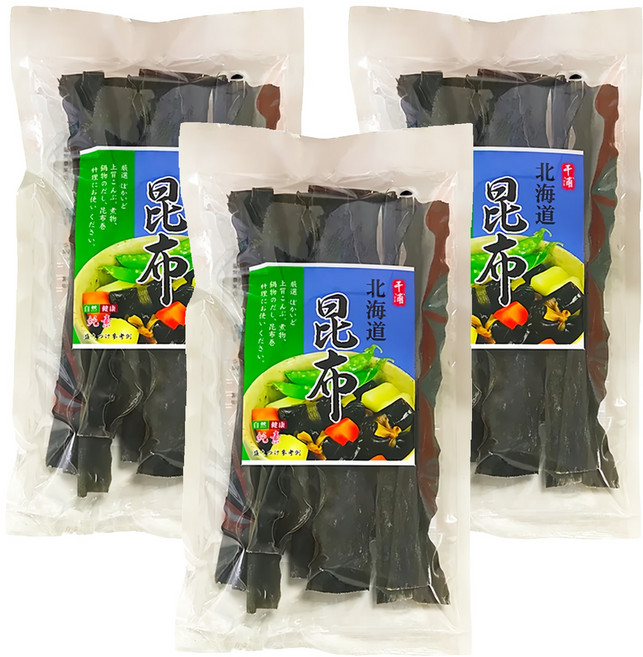 千浦 昆布干, 80g, 3包