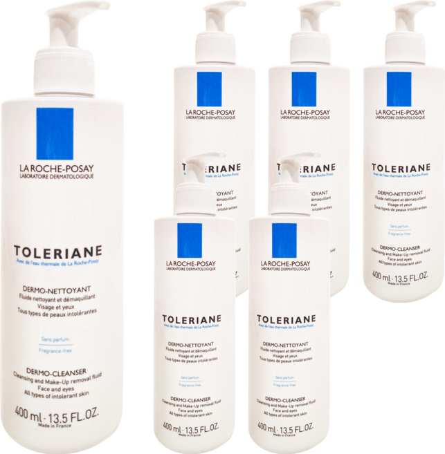 LA ROCHE POSAY 理膚寶水 多容安清潔卸妝乳液, 400ml, 6瓶