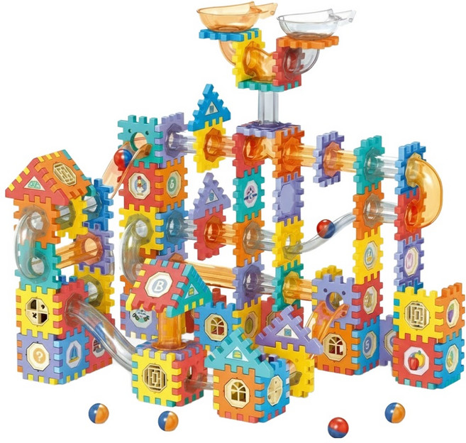 PLAYFUL TOYS 頑玩具 管道積木 246片, 多色, 1盒