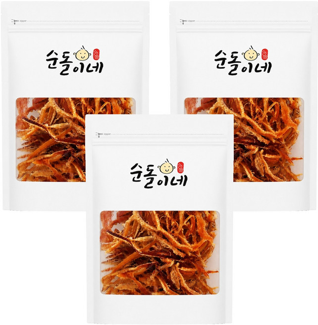 순돌이네 버터구이 맥반석 오징어, 3개, 150g