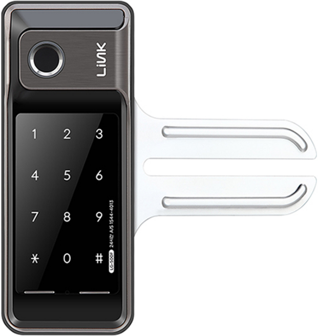 Link 유리문 전용 지문인식 보조키 손잡이 없음 도어락, LG-500F, 고객직접설치