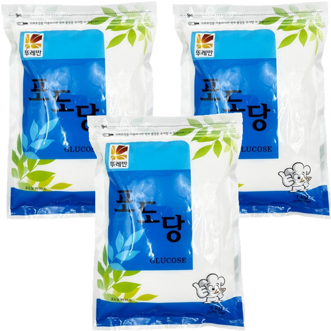 뚜레반 포도당, 1kg, 3개