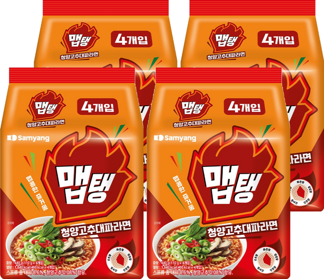 삼양식품 맵탱 청양고추대파 라면 110g, 16개