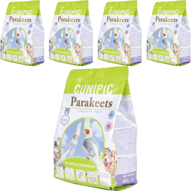 CUNIPIC 長尾鸚鵡飼料, 650g, 5包