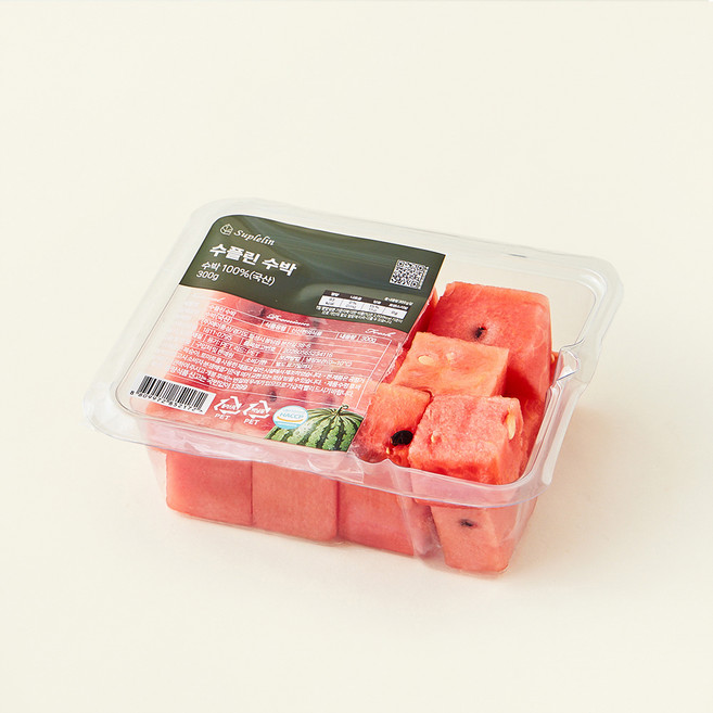 수플린 간편 수박, 1개, 300g