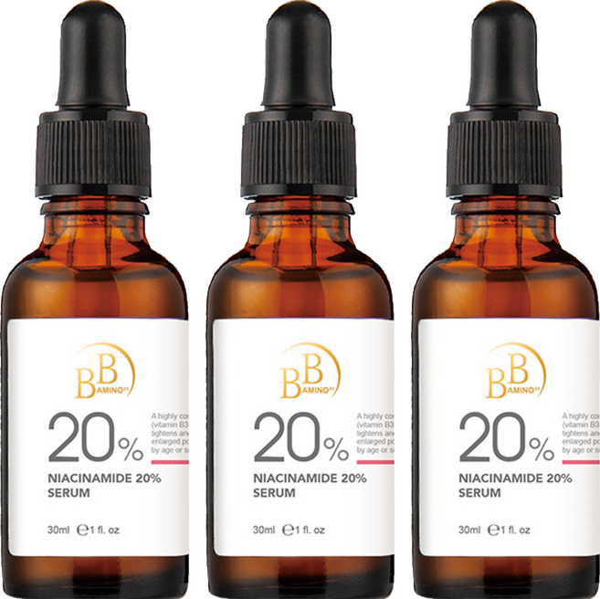 MY SCHEMING 我的心機 BB 20%煙醯胺亮采緊緻精華, 30ml, 3瓶