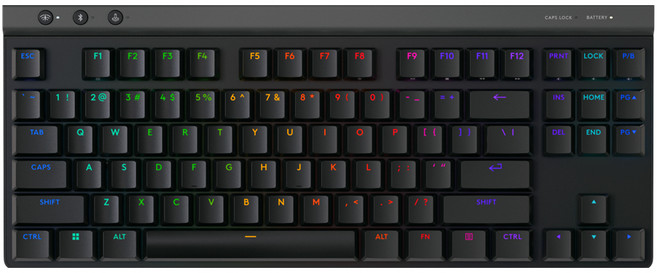 logitech G 羅技G G515 TKL輕薄無線機械式電競鍵盤, 黑色, YR0098, GL 低平外觀機械式按鍵軸, 1個