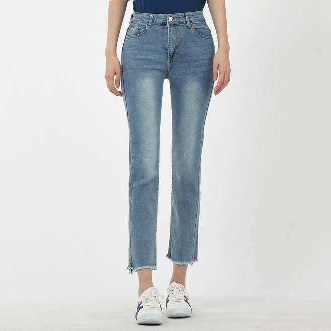 엘쏘 여성용 핏대박 노수선 스판 일자 청바지