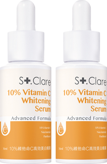 St.Clare 聖克萊爾 10%維他命C高效美白精華, 30ml, 2瓶