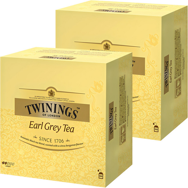 트와이닝 얼그레이 티백, 2g, 100개입, 2개