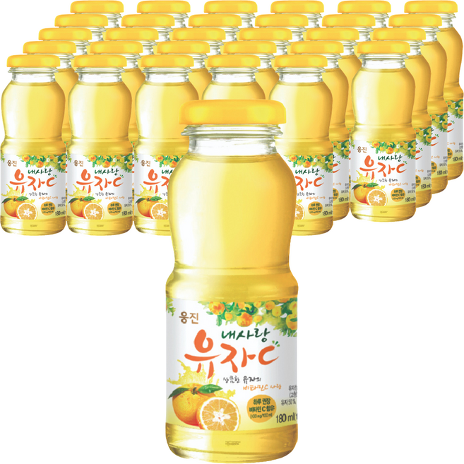 내사랑유자씨, 180ml, 36개