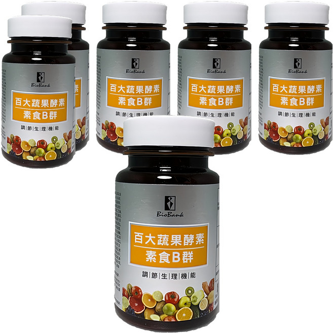 BioBank 大金宏醫 百大蔬果酵素素食B群, 30顆, 6瓶