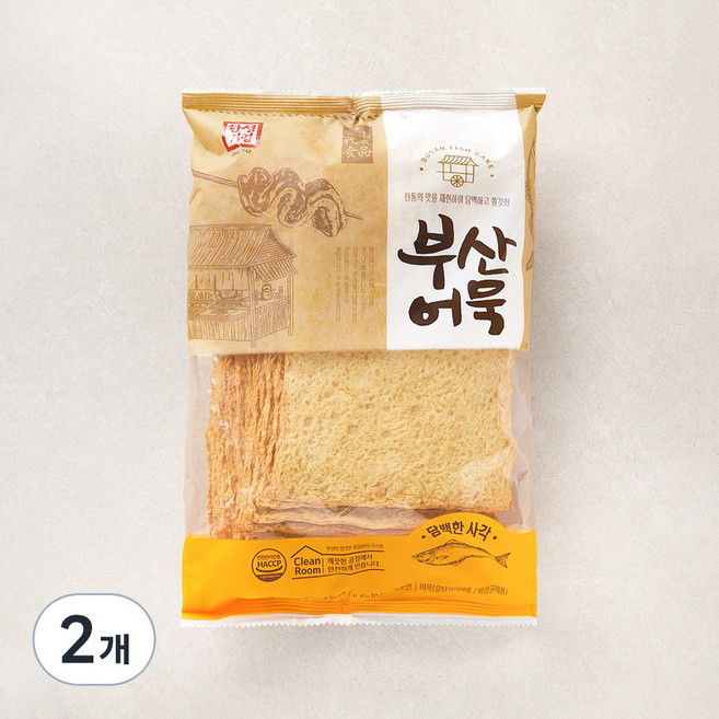 한성기업 부산 사각어묵 20장, 1kg, 2개