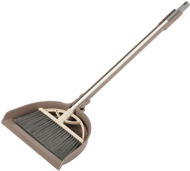 채움리빙 채움비 빗자루 세트 A, 1세트, 브라운