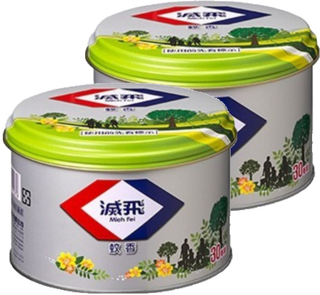 滅飛 蚊香鐵罐, 2罐, 375g