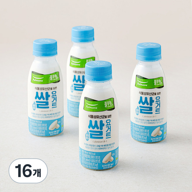 풀무원녹즙 식물성유산균 쌀 요거트, 150ml, 1개입, 16개