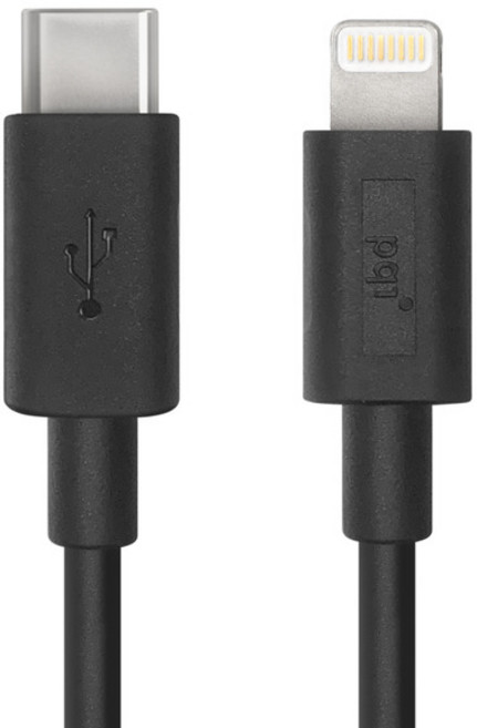 pqi 勁永 PQI MFI認證USB-C to Lightning 快充傳輸線, 100cm, 恆星黑 Stellar Black, 1條