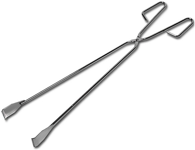 캠핑용 BBQ 숯집게 대형, 1개