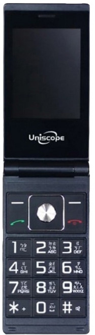 Uniscope 優思 全配公司貨 雙螢幕摺疊手機 V909 4G, 黑色, 512MB