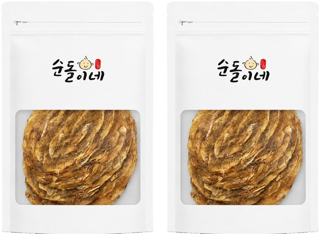 Soondol 厚實寬片魚乾, 300g, 2個
