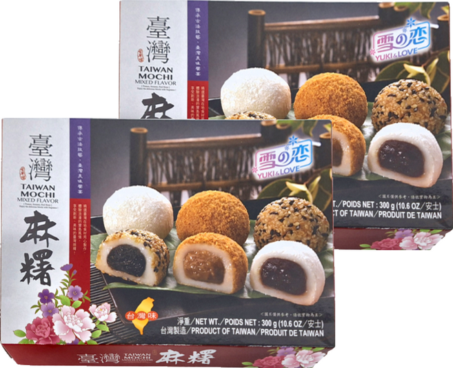 YUKI&LOVE 雪之戀 台灣麻糬 綜合口味, 300g, 2盒