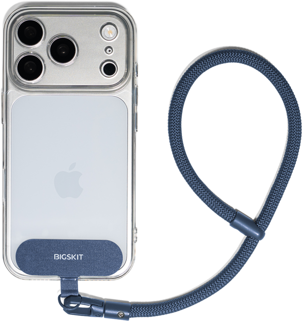 빅스킷 도난방지 핸드폰 손목 스트랩 줄, 블루, 1개