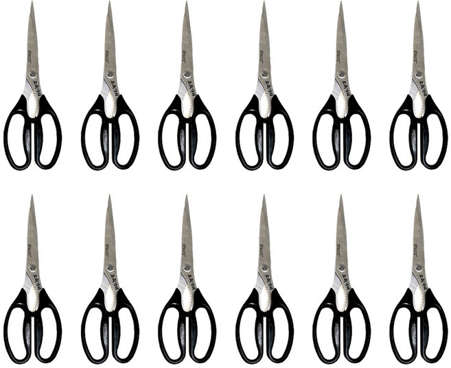 오복가위 주방 업소용 104 양손형 가위, 혼합색상, 12개