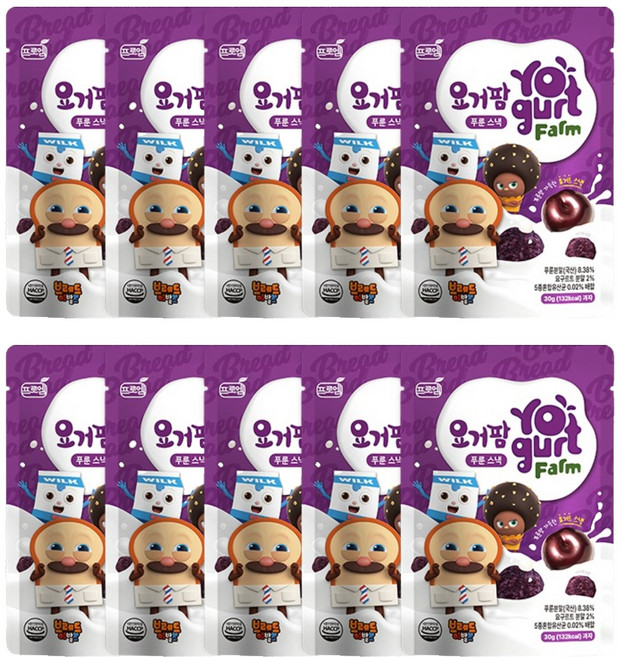 프로엠 코코몽 요거팜 스낵, 푸룬맛, 30g, 20개