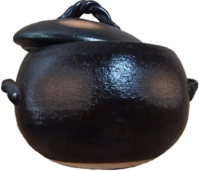 三鈴陶器 炊飯鍋 3合 黑色, 18cm, 1個